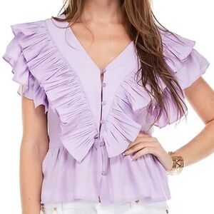 JoyJoy Pleaty Top in Lilac